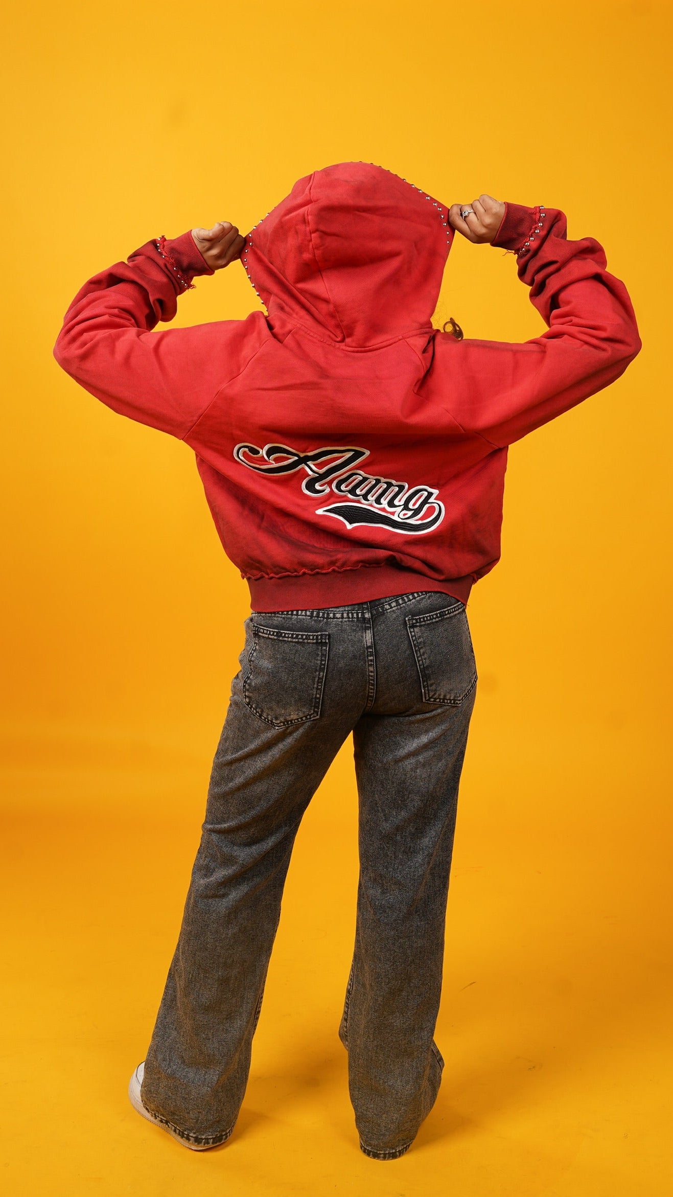 Dirty red hoodie